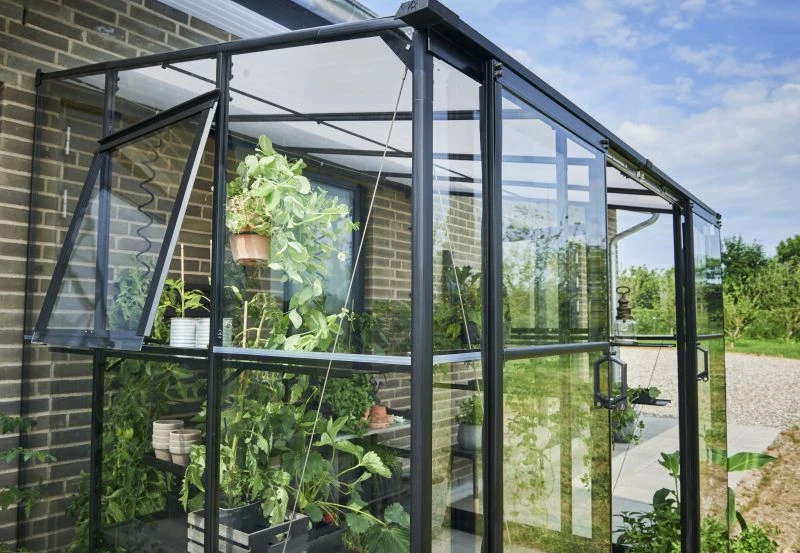 Royal Well muurkas Qube LT 68 Veiligheidsglas Zwart Gecoat - Afbeelding 5